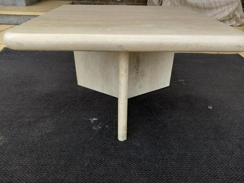 Travertin salontafel   / bijzettafel / koffietafel...60 x 60, Antiek en Kunst, Antiek | Meubels | Tafels, Ophalen of Verzenden