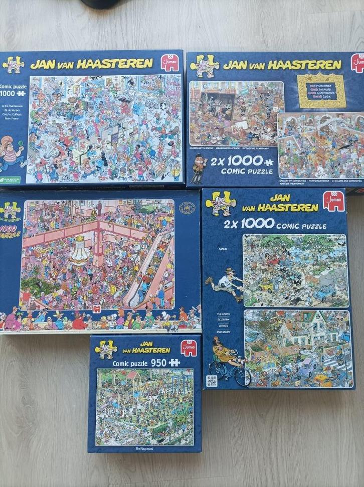 Jan van Haasteren puzzels, Hobby en Vrije tijd, Denksport en Puzzels, Zo goed als nieuw, 500 t/m 1500 stukjes, Ophalen
