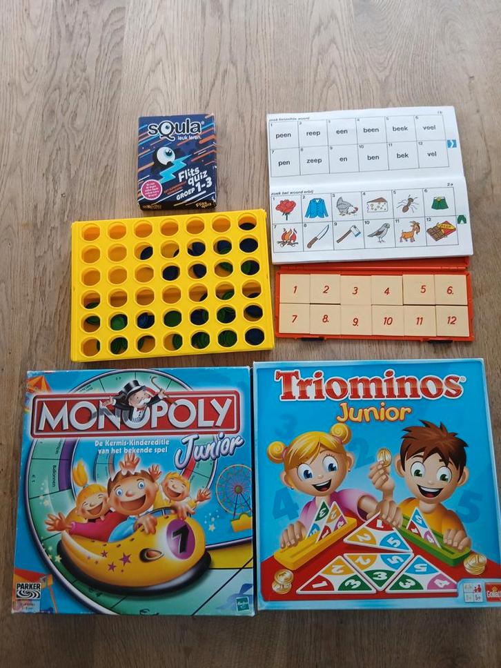 Diverse gezelschapsspellen 5 tot 8 jaar, Hobby en Vrije tijd, Gezelschapsspellen | Bordspellen, Ophalen