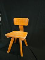Vintage houten schoolstoeltje / kleuterstoeltje, Huis en Inrichting, Stoelen, Ophalen of Verzenden, Gebruikt, Bruin, Eén