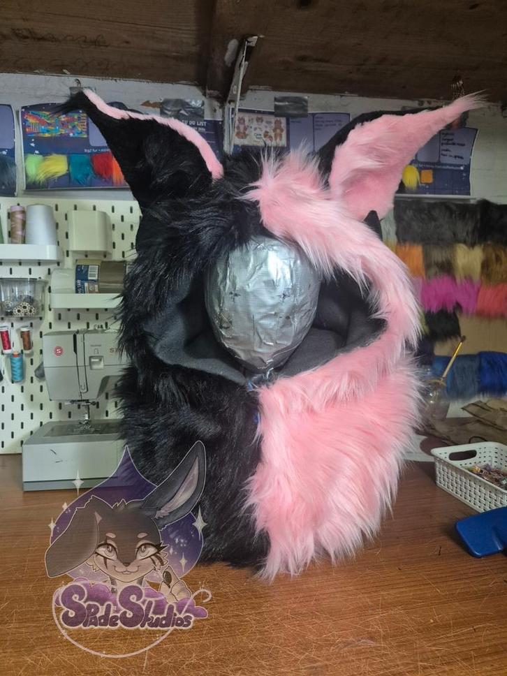 Furry fursuit hood capuchon vleermuis bat, Hobby en Vrije tijd, Kostuums, Theaterbenodigdheden en LARP, Nieuw, Ophalen of Verzenden