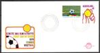 E132 - WK voetbal 1974 / tennis, Postzegels en Munten, Postzegels | Eerstedagenveloppen, Verzenden, Beschreven, Nederland