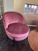 Roze Stoffen Fauteuil - Zo Goed Als Nieuw, Minder dan 75 cm, Ophalen of Verzenden, Zo goed als nieuw, Stof