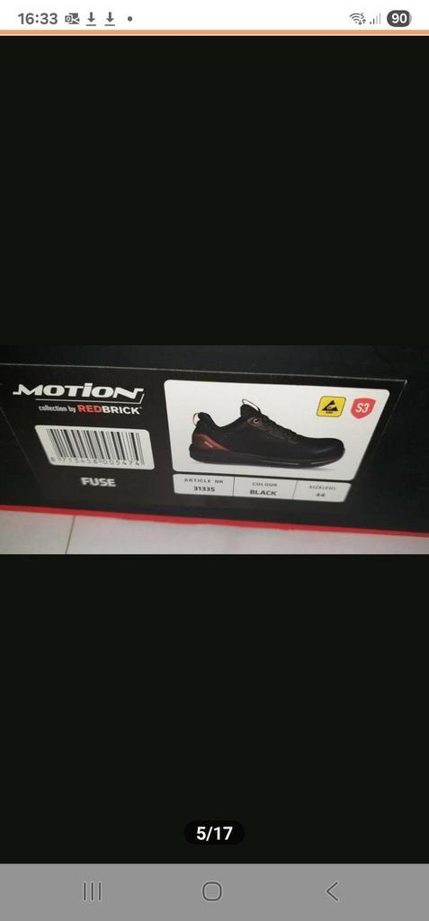 Redbrick Motion Fuse - Werkschoenen - Zwart/Rood S3

Maat 44, Doe-het-zelf en Verbouw, Veiligheidskleding, Nieuw, Ophalen of Verzenden