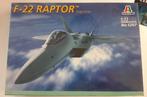 Italeri Lockheed F-22 Raptor 1/72, Hobby en Vrije tijd, Modelbouw | Vliegtuigen en Helikopters, Nieuw, Vliegtuig, Italeri, 1:72 tot 1:144