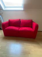 Rode slaapbank 141bx 62h en 71cm diep, Ophalen, Tweepersoons