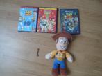 Toy Story 1 tot 3 dvd en een knuffel, Amerikaans, Alle leeftijden, Ophalen of Verzenden, Zo goed als nieuw