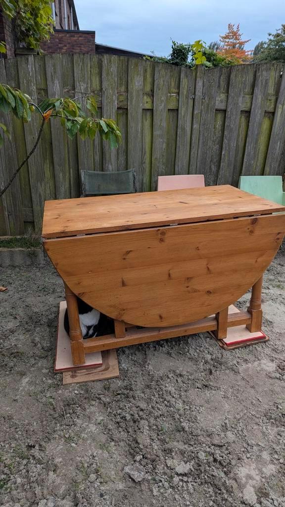 Met spoed weg! Antieke grenenhouten hangoor-tafel, Antiek en Kunst, Antiek | Meubels | Tafels, Ophalen