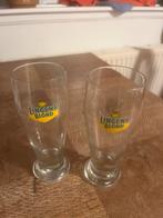2 bier glazen, Ophalen of Verzenden, Zo goed als nieuw, Bierglas