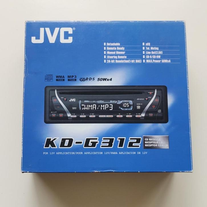 autoradio JVC KD-G312, Auto diversen, Autoradio's, Gebruikt, Verzenden