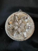 Vintage Antiek  glazen kerstbal deuk reflex , Ophalen, Gebruikt