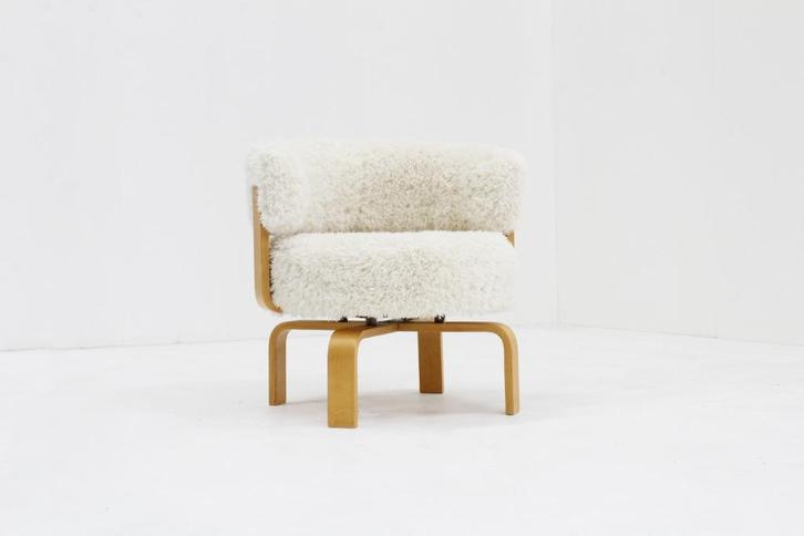 Vintage Fridene draai fauteuil van Carina Bengs voor Ikea, Huis en Inrichting, Fauteuils, Zo goed als nieuw, Hout, Stof, 50 tot 75 cm