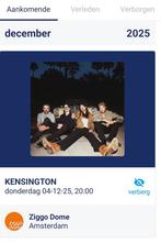 2 kaartjes Kensington 4 december Ziggo Dome, Tickets en Kaartjes, Twee personen, December