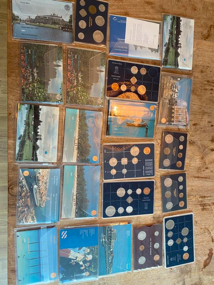 Collectie Muntensets -  Curacao Aruba Nederland, Postzegels en Munten, Munten | Nederland, Ophalen of Verzenden