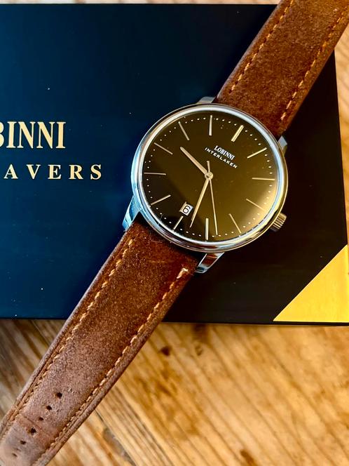 Lobinni automaat - Miyota 9015 (28k8), Sieraden, Tassen en Uiterlijk, Horloges | Antiek, Polshorloge, Overige merken, Staal, 1960 of later