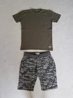 Stoere camouflage sweat short van HERE & THERE maat 158., Jongen, HERE & THERE, Broek, Zo goed als nieuw