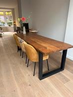 Be Pure Home Vogue Velvet Eetstoelen - Mosterdgeel, Huis en Inrichting, Ophalen, Overige kleuren, Drie, Zo goed als nieuw