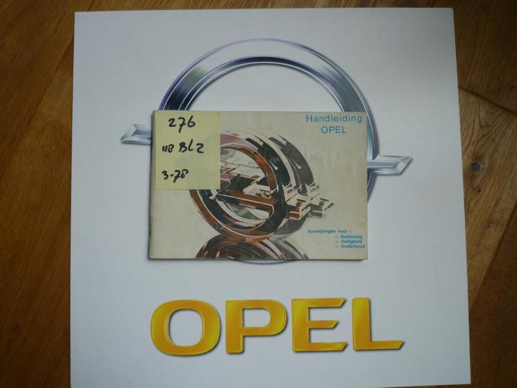 Opel Kadett-C; Ascona-B;Manta-B; Rekord-E handleiding nr 276, Auto diversen, Handleidingen en Instructieboekjes, Ophalen of Verzenden