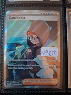 Pokémon Cassiopeia Trainer Kaart - Scarlet & Violet - Foil, Ophalen of Verzenden, Zo goed als nieuw, Losse kaart, Foil