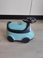Potje auto met werkend stuur - blauw, Overige merken, Gebruikt, Overige typen, Ophalen of Verzenden