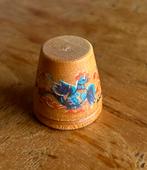 Houten Vingerhoedje met Vogel Decoratie, Verzamelen, Vingerhoedjes, Ophalen of Verzenden, Gebruikt