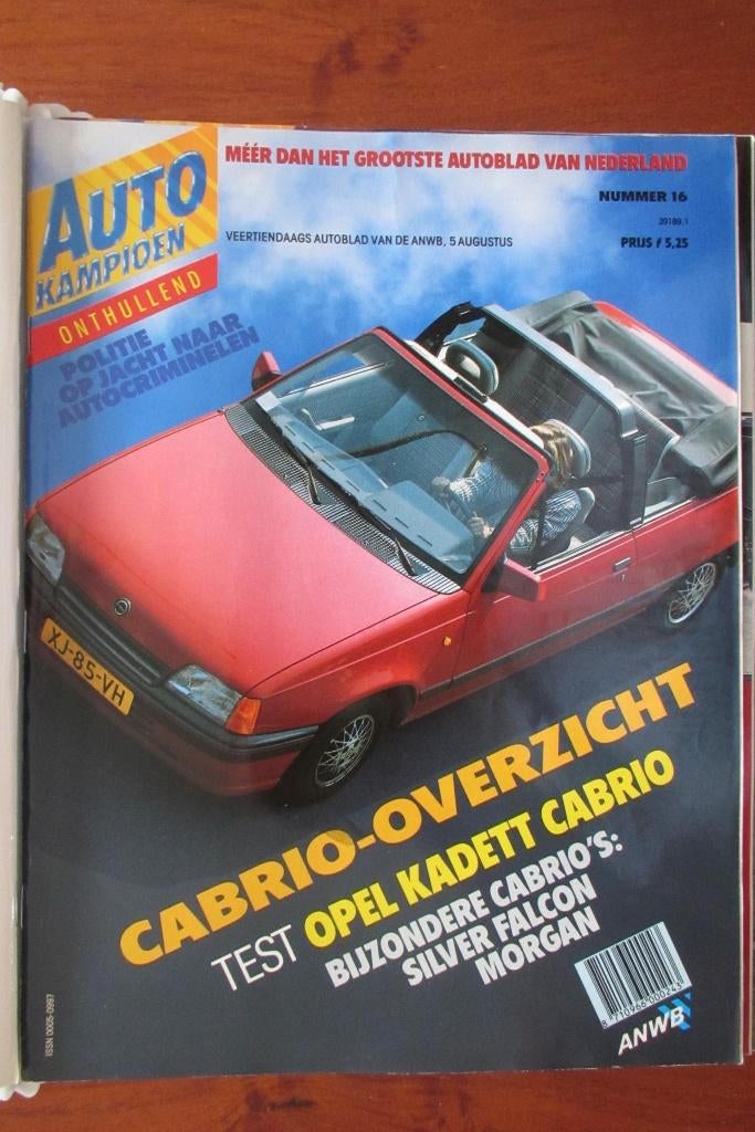 Autokampioen 16 1989 Kadett Cabrio, Morgan, Silver Falcon, Ophalen of Verzenden, Nieuw, Overige merken
