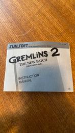 NES: Gremlins 2, the new batch Handleiding, Spelcomputers en Games, Games | Nintendo NES, 1 speler, Ophalen of Verzenden, Zo goed als nieuw