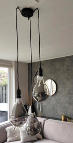 Hanglamp smoke glas, Huis en Inrichting, Lampen | Hanglampen, Ophalen of Verzenden, Zo goed als nieuw, Glas, Minder dan 50 cm