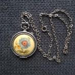 Medaillon, bloemen, uit jaren '70, Overige materialen, Gebruikt, Ophalen of Verzenden, Bloem of Plant