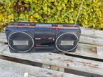 draagbare radio cassettedeck vintage jaren 70, Audio, Tv en Foto, Radio's, Ophalen of Verzenden, Zo goed als nieuw, Radio