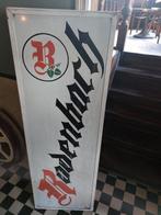 Metaal/Emaille/Vintage. Koninck/Rodenbach 0.501.50, Ophalen, Gebruikt, Reclamebord, Plaat of Schild, Overige merken