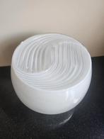 Opaline lamp vintage plafonnière mid century, Ophalen of Verzenden, Zo goed als nieuw, Glas, Vintage plafonnière mid century