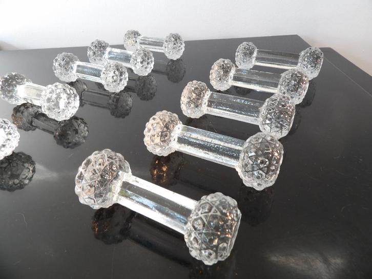 Art Deco Val st Lambert Messenleggers, 10-persoons, Antiek en Kunst, Antiek | Glas en Kristal, Ophalen of Verzenden