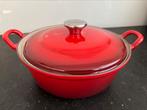 Lecreuset braadpan, Ophalen of Verzenden, Zo goed als nieuw, Gietijzer, Koekenpan of Braadpan