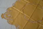 nieuw brocante tafelkleed 85x86 cm satijn maisgeel, Ophalen of Verzenden, Nieuw, Rechthoek, Binnen