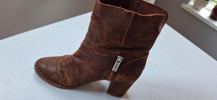 Z.g.a.n Shabbies enkellaarzen laarsjes maat 37, Kleding | Dames, Schoenen, Zo goed als nieuw, Lage of Enkellaarzen, Bruin, Ophalen of Verzenden