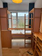 Lundia Meegroei Bed/Hoogslaper met Bureau en Kastruimte!, Huis en Inrichting, Ophalen, Eenpersoons, Bruin, 200 cm