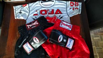 Kick-boksset: Twins, Joya - Shorts, Handschoenen, Shirt beschikbaar voor biedingen