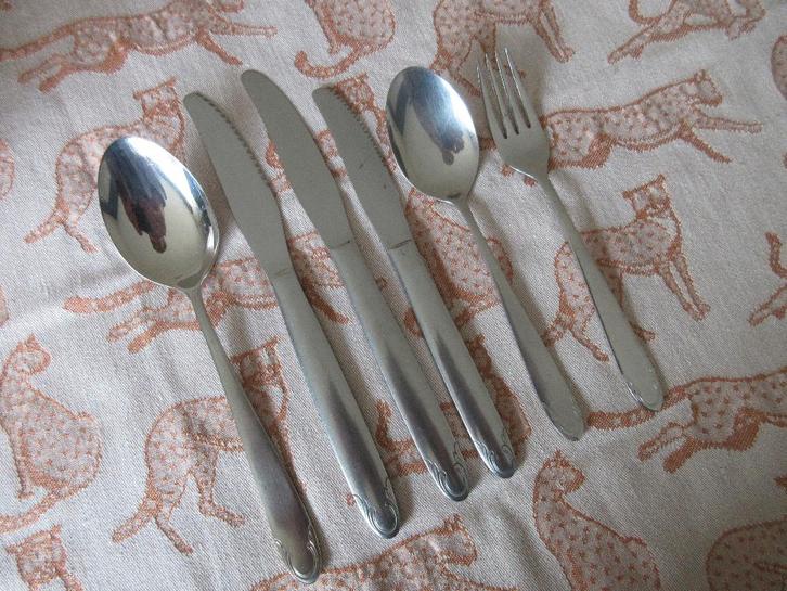 Gero Zilmeta 507 vele Losse Delen, Huis en Inrichting, Keuken | Bestek, Gebruikt, Rvs of Chroom, Vaatwasserbestendig, Ophalen of Verzenden