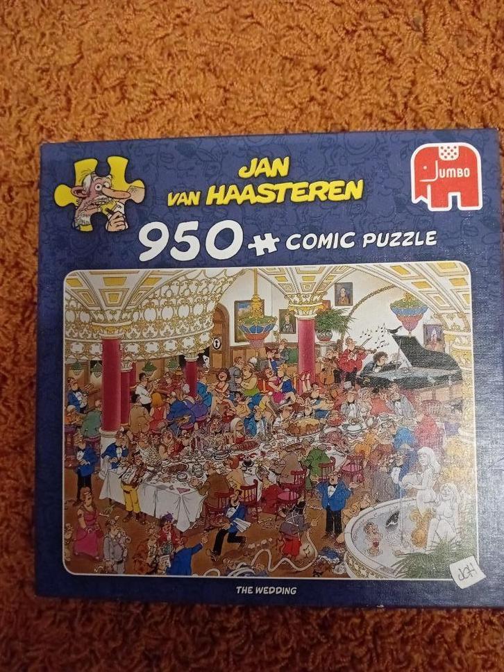 PUZZEL JAN VAN HAASTEREN THE WEDDING 950 STUKJES, Hobby en Vrije tijd, Denksport en Puzzels, Zo goed als nieuw, Legpuzzel, 500 t/m 1500 stukjes