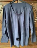 Blauwe top, damestop, longsleeve; Body Tchibo 48 50; katoen, Kleding | Dames, Ophalen of Verzenden, Zo goed als nieuw, Blauw, Shirt of Top