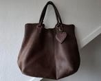Fab Tas - Bruin Leer, Ophalen of Verzenden, Gebruikt, Bruin, Handtas