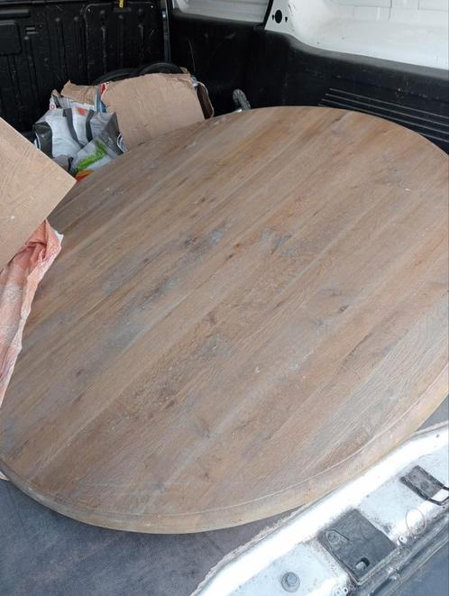 Massief houten tafel 120 doorsnede, Huis en Inrichting, Tafels | Eettafels, Nieuw, Ophalen of Verzenden