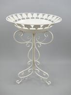 Rustiek Vogelbad - Wit Ijzer - 74cm Hoog, Tuin en Terras, Tuinvazen, Onbekend, Nieuw, Ophalen of Verzenden, Onbekend