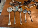 Antiek brocante barok bestek lepels scheppen strooiers, Ophalen of Verzenden