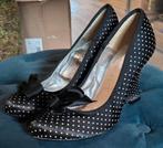 Gatta pumps zwart wit met sleehak maat 37, Ophalen of Verzenden, Zo goed als nieuw, Zwart