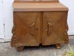 Brocante kastje wandmeubel theekastje vintage retro, Ophalen, Eikenhout, Minder dan 150 cm, Minder dan 25 cm