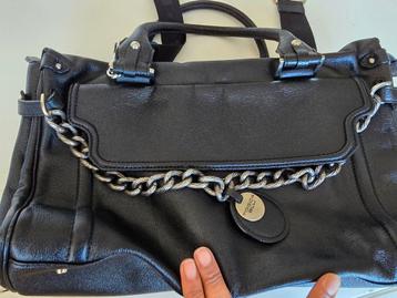Leren Italiaanse tas Tosca Blu met ketting beschikbaar voor biedingen