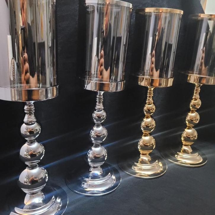 Nieuwe  Eric kuster stijl 3 bollen kandelaar Elegant, Huis en Inrichting, Woonaccessoires | Kandelaars en Kaarsen, Nieuw, Kandelaar