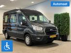 Ford Transit L2H2 Rolstoelbus Automaat, Auto's, Bestelauto's, Automaat, 12 maanden, Stof, Zwart